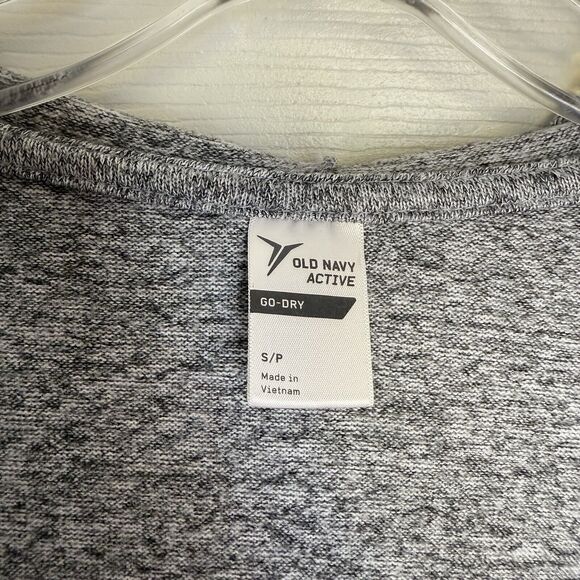 Old Navy Cardigan Women Size SP Open Front Drape Gray Shortie Flow - Picture 14 of 16